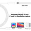 Picture of USB C to Pencil 1st Gen Adapter for iPad 10th Gen USB-C to Lightning Adapter for Apple Pencil 1 Gen Charging Adapter Cable 3.3ft Bluetooth Pairing Adapter for iPad 10 Apple Pen 1st Charging Connector