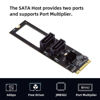 Picture of ChenYang M.2 NGFF Key B+M to SATA 3.0 6Gbps Adapter Converter Hard Drive Extension Card JMB582 2280
