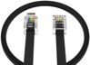 Picture of AmzPRO (1 Pack) 6 Feet Black Telephone Cable 6P4C RJ11 Male to Male, Made in USA Pro Grade Phone Line Cord