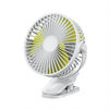 Picture of KONPWAY Compact Clip on Fan Battery Operated, 5000mAh 6 Inches Portable Personal Fan for Outdoors, Baby Stroller,Car Seat,Gym - White