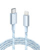 Picture of Anker New Nylon USB C to Lightning Cable, Apple MFi Certified for iPhone 14 Series, and More (6FT,Blue)