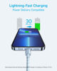 Picture of Anker New Nylon USB C to Lightning Cable, Apple MFi Certified for iPhone 14 Series, and More (6FT,Blue)
