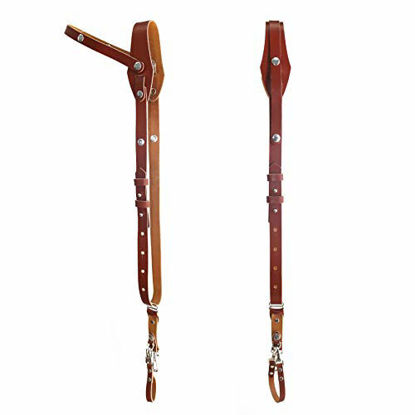 Picture of Andino Lite - Single Handmade Leather Camera Sling & Strap RL Handcrafts. DLSR, Mirrorless, Point & Shoot Made in The USA. (Tan, Small)