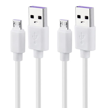 Picture of Smays USB to Micro USB Cable 3ft Charging Cord White