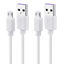 Picture of Smays USB to Micro USB Cable 3ft Charging Cord White