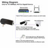 Picture of iCreatin 30W Wall PoE Injector Adapter 802.3at / 802.3af Compliant,10/100Mbps RJ-45 for 48V PoE Supported IP Cameras and Phones up to 328 Feet
