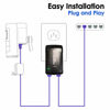 Picture of iCreatin 30W Wall PoE Injector Adapter 802.3at / 802.3af Compliant,10/100Mbps RJ-45 for 48V PoE Supported IP Cameras and Phones up to 328 Feet