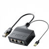 Picture of Leehitech RJ45 Ethernet Splitter 1 to 3 Network Adapter,1000Mbps Network LAN Splitter 1 Male to 3 Female Network Adapter for Cat 5/5e/6/7/8, Support 3 Devices Working Simultaneously