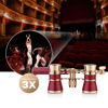 Picture of Yourelexit® Opera Glasses Binoculars 3X25 Lorgnette Theater Optical BK9 Glasses Mini Compact Lightweight Built-in Foldable Adjustable Handle Vintage for Adults Kids Women in Musical Concert Cinema