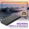 Picture of Fosmon 5-Port HDMI 4K Switch with Remote, Support 4K@60Hz HDCP 2.2 High Speed 18Gbps 5 in 1 Out Auto-Switching 5x1 HDMI 2.0 Switcher Splitter Hub Compatible with PS5, Xbox X, Apple TV
