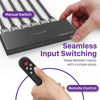 Picture of Fosmon 5-Port HDMI 4K Switch with Remote, Support 4K@60Hz HDCP 2.2 High Speed 18Gbps 5 in 1 Out Auto-Switching 5x1 HDMI 2.0 Switcher Splitter Hub Compatible with PS5, Xbox X, Apple TV