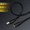 Picture of lkelyonewy 6 Pack Dc Power Supply 1 Female to 2 Male 5.5Mm X 2.1Mm Jack Camera Cable Barrel Plug Y Splitter Adapter Wire for CCTV Cameras Led Light Strip and More