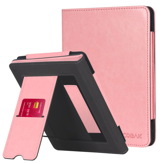 Picture of CoBak Case with Stand for Kindle Paperwhite - Durable PU Leather Cover with Auto Sleep Wake, Card Slot, Hand Strap Feature - Fits Kindle Paperwhite 11th Generation 6.8" Signature Edition 2021 Released