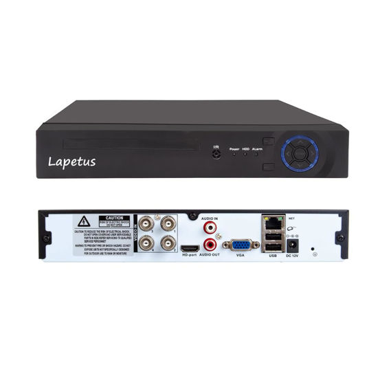 Picture of Lapetus 4CH 1080N Hybrid 5-in-1 AHD DVR (1080P NVR+1080N AHD+960H Analog+TVI+CVI) Standalone DVR CCTV Surveillance Security System Video Recorder Motion Detection HDD & Cameras not Included