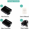 Picture of A Pair 2 Pack SC Single Mode Gigabit Ethernet Media Converter 10/100/1000Mbps Bi-Directional Single SC Fiber Ethernet Transceiver up to 20km RJ-45 Port 10/1000Base-TX to 1000Base-FX 1310-nm