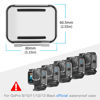 Picture of GEPULY Housing Case Cover Protective for GoPro Hero 13 12 11 10 9 Waterproof Backdoor Cover + Skeleton Backdoor Cover Standard Size