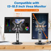 Picture of YCNEW Swivel and Tilt Stand for Echo Show 15, Portable Monitor Stand, Three-Hinge Adjustable Angle and Height with 360° Rotation Base, Supports Switching Between Landscape and Portrait Screens(Black)