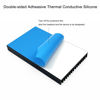 Picture of 2Pcs Aluminum Heatsink Kit 100x60x10mm/ 3.94“x2.36“x0.39“ inch + Thermal Conductive Adhesive Tape Cooler Heat Sink for Cooling SSD Smartphones Routers Hard Drives LED Panel (16 Pins)