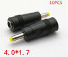 Picture of Longdex 12pcs DC Power Adapter 5.5x2.1mm Female Jack to 4.0x1.7mm Male Plug Electrical Socket Outlet for Laptop Interface Power Cable Connector