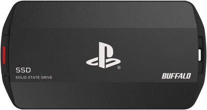Picture of BUFFALO External SSD 1.0TB Officially Licensed Product, Compatible with PS 5 / PS 4 Consoles - USB3.2 Gen2 Type A and C - Portable Anti Shock IP55 Dust and Water Resistant SSD-PHO1.0U3B