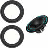 Picture of LinaLife 2pcs 6 inch 6" Speaker Foam Surround Repair Kit, 156mm Perforated Rubber Edge Rings Replacement Parts Speaker Repair DIY Speaker Surround Repair Rubber Edge Replacement