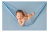 Picture of EDERA 3Pcs Newborn Photography Props Baby Photoshoots Photo Posing Wraps Backdrops with Headband Stretch (Wrap + Backdrop + Headband, Light Blue)