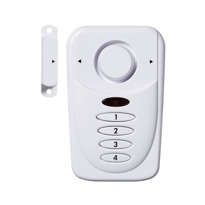 Picture of SABRE Elite Wireless Door Alarm with Exit/Entry Delay Mode, Home Mode & Keypad, Deters Intruders w/ 120dB Alarm Heard Up to 1,500 ft, Versatile Settings, Works on Both Left & Right Side Opening Doors