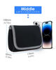 Picture of LENTION Storage Medium Pouch Bag Cases for Accessories Laptop MacBook Power Adapter, Wireless Mouse, iPhone Chargers, Cellphone, Power Bank, Cord, Travel Cable Electronic Organizer - Dark Gray