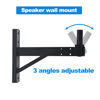 Picture of Howonder HD-319 Speaker Wall Mount,Wall Speaker Mount,Speaker Wall Mount Bracket Design for Professional Audio,PA Speakers,Hold up to 100lbs (2 Packs Black)