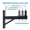 Picture of Howonder HD-319 Speaker Wall Mount,Wall Speaker Mount,Speaker Wall Mount Bracket Design for Professional Audio,PA Speakers,Hold up to 100lbs (2 Packs Black)