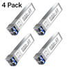 Picture of 4Pack SFP+ LC 10GBase-LR Transceiver - 10G Single Mode Module, Compatible with Cisco SFP-10G-LR, Ubiquiti UF-SM-10G, Meraki, Mikrotik, Netgear, Aruba, TP-Link and more - 1310nm, SMF, 20km, DDM