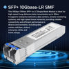 Picture of 4Pack SFP+ LC 10GBase-LR Transceiver - 10G Single Mode Module, Compatible with Cisco SFP-10G-LR, Ubiquiti UF-SM-10G, Meraki, Mikrotik, Netgear, Aruba, TP-Link and more - 1310nm, SMF, 20km, DDM