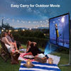 Picture of FUDONI Projector Screen 100 inch, Double Sided Outdoor Movie Screen 16:9 Foldable Washable, Portable Projector Screen Outdoor Indoor Projection Screen for Home Theater Camping Party Office