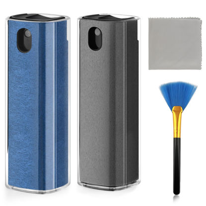 Picture of Fingerprint Proof Screen Cleaner,3 in 1Touchscreen Mist Cleaner Spray Wipe Cleaner,Safe for All Phones, Computer, Laptop, Tablet and Car Screen (grey blue)