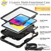 Picture of BMOUO Case for iPad 10th Generation Case 10.9 inch 2022, 360 Rotating Stand & Pencil Holder & Hand & Shoulder Strap Shockproof iPad 10th Generation Case (iPad 10th Gen), Black