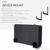 Picture of BRAINWAVZ 2.5" Cable Box Wall Mount Hanger Holder, Adhesive & Screw-in, for Routers, Laptops, Modem, Mesh WiFi, Apple TV, Network Switch & More, for Devices Upto 2.5" / 63mm Wide, (Black)