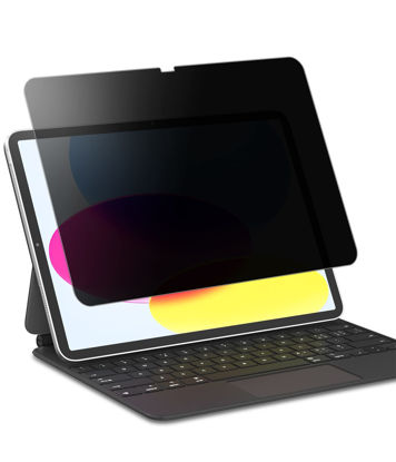 Picture of FILMEXT Privacy Screen Protector for iPad 10th Generation 10.9 inch 2022 A2696/A2757/A2777, Anti-Spy Anti Blue Light Glare Privacy Filter, Anti-Scratch Matte PET Screen for iPad 10th Gen 2022