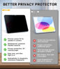 Picture of FILMEXT Privacy Screen Protector for iPad 10th Generation 10.9 inch 2022 A2696/A2757/A2777, Anti-Spy Anti Blue Light Glare Privacy Filter, Anti-Scratch Matte PET Screen for iPad 10th Gen 2022