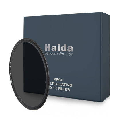 Picture of Haida ND3.0 (1000x) Filter for Camera 10-Stop Slim Pro II Optical Glass Multi-Coated Waterproof Scratch Resistant Neutral Density SLR Photographic Filter (77mm)