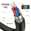 Picture of chenyang VGA Cable,VGA SVGA D-Sub HDB15Pin Male to Male 90 Degree Down Angled Video Graphics Array Cable Adapter 3.28FT/1.0M for Monitor/Projector/Graphics