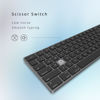 Picture of Bluetooth Slim Keyboard for Mac, Aluminum Rechargeable Keyboard Wireless, Low-Profile Silent Flat Key Compatible with Apple iMac, MacBook, Mac and iOS, Full Size - Space Gray