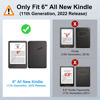 Picture of MoKo Case for 6" All-New Kindle (11th Generation-2022 Release), Ultra Clear Soft Flexible Transparent TPU Back Cover Light Shell with Auto Wake/Sleep for Kindle 11th Generation 2022, Black