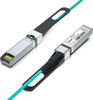 Picture of 10G SFP+ AOC Cable - 10GbE SFP+ to SFP+ Active Optical Fiber Cable, OM3 MMF Direct-Attach Fiber Assemblies with SFP+ connectors for Cisco SFP-10G-AOC7M, Ubiquiti UniFi, Supermicro, Mikrotik, 7-Meter