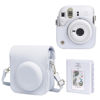 Picture of WOGOZAN Protective Case for Fujifilm Instax Mini 12 Instant Camera - with Light-Sensitive Holes, Lower Right Lens Fit, Specially Designed for Mini 12 Camera (Clay White)