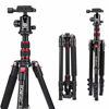 Picture of BONFOTO B690A Camera Tripod for Travel,Lightweight Aluminum Portable DSLR Tripod with 360 Degree Ball Head and Carry Bag, Camera Stand for Ring Light & Canon Nikon Sony DSLR