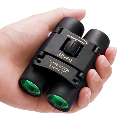 Picture of 30X60 Small Binoculars for Adults Folding Bird Watching - Aurosports Mini Compact Binocular for Kids High Power Easy Focus Binoculars for Travel Hunting