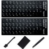 Picture of Ukrainian Keyboard Stickers[5 in 1],Ukraine Keyboard Sticker with White Letter/Black Background,Matte Vinyl Russian Belarus Keyboard Sticker for Computer Laptop Notebook Desktop