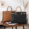 Picture of CLUCI Briefcase for Women Leather Laptop 15.6 Inch Business Ladies Work Computer Tote Bags Black