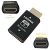 Picture of Woieyeks HDMI EDID Emulator Passthrough Adapter,Female Port Connected to an External Display,for Extender/KVM Switch/AV Receiver/Video Splitters Support 1920x1080@60(1 Pack)