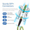 Picture of Green SFP+ Cable, 10G SFP+ DAC, 0.5M(1.64ft), Passive Direct Attach Copper Twinax Cable for Cisco SFP-H10GB-CU0.5M, Ubiquiti UniFi UC-DAC-SFP+, Meraki, Mikrotik, Intel, Fortinet, Netgear